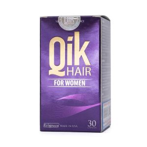 Qik Hair (For Women) với công thức chuyên biệt cho nữ giới, chứa các tinh chất thiên nhiên, giúp cân bằng hệ thần kinh nội tiết và tăng trưởng tế bào mầm tóc.