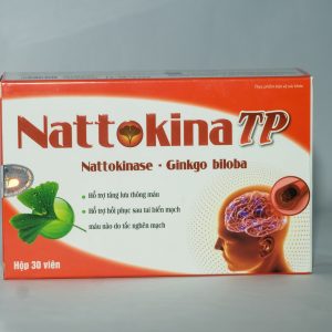 Nattokina- TP hỗ trợ điều trị và phòng ngừa tai biến mạch máu não, các bệnh lý liên quan đến cục máu đông: viêm tắc động tĩnh mạch, bệnh mạch vành, đau thắt ngực, nhồi máu cơ tim.