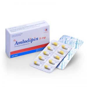 Amlodipin 5mg điều trị tăng huyết áp, đặc biệt ở người bệnh có những biến chứng chuyển hóa như đái tháo đường. Điều trị đau thắt ngực ổn định mãn tính, đau thắt ngực do co thắt mạch vành.