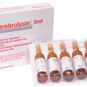 Thuốc Cerebrolysin 5ml có thành phần chính là Cerebrolysin dùng để điều trị rối loạn trí nhớ, rối loạn độ tập trung; sa sút trí tuệ do thoái hóa, bao gồm bệnh Alzheimer, do bệnh bạch não, do nhồi máu đa,...