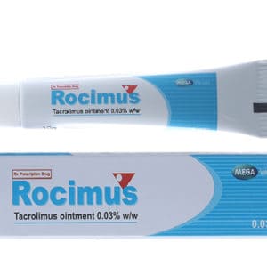 Rocimus 0.03% được chỉ định cho điều trị ngắn hạn và dài hạn chàm thể tạng ở người lớn và trẻ em từ 2 tuổi trở lên.